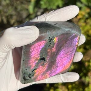 Sunset Labradorite Crystal Freeform Cut-base Freestanding